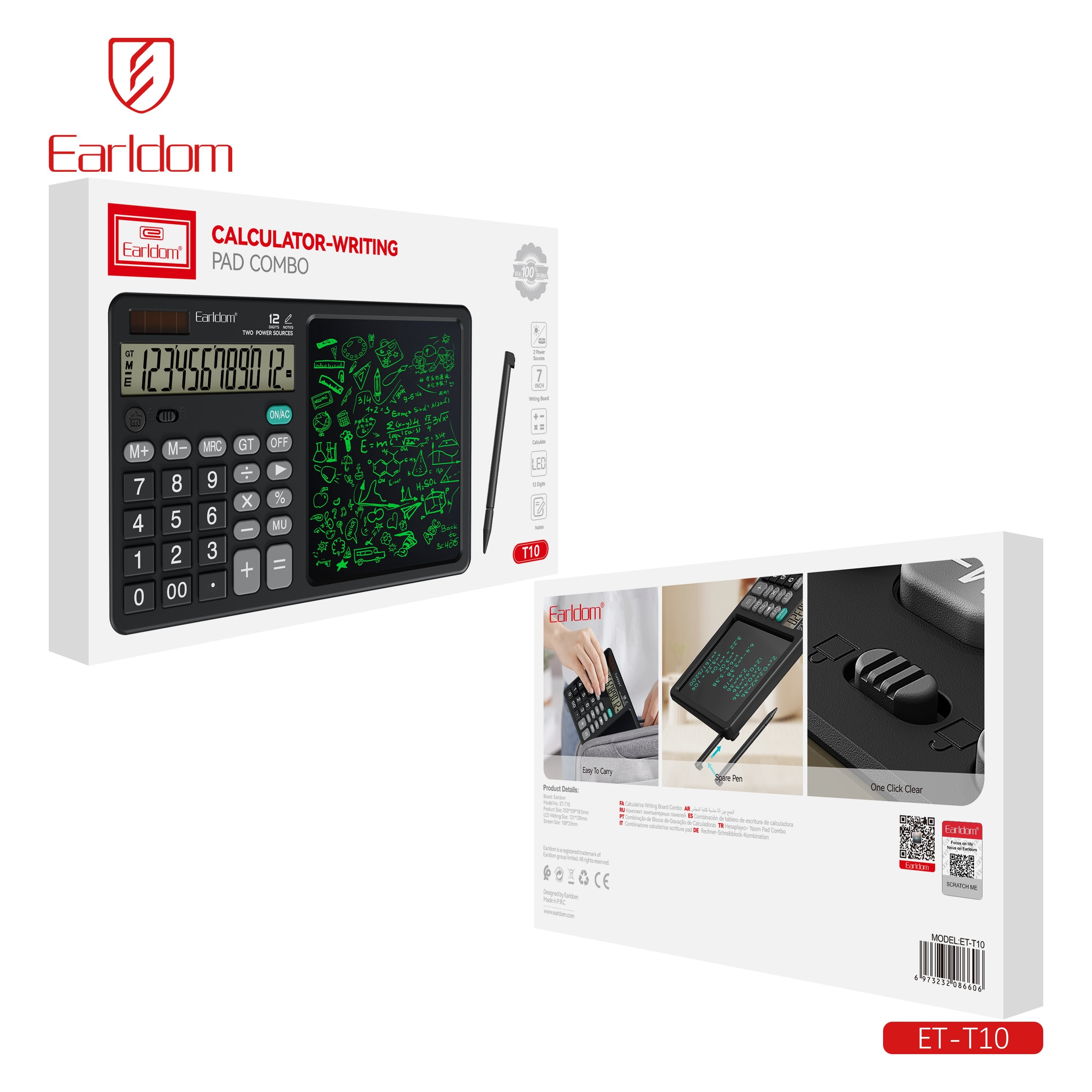 Calculator with Notepad ET-T10 Calculator with Notepad ET-T10